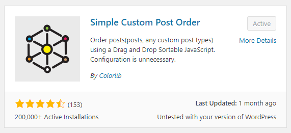 WordPress Web Design Boca Raton - Simple Custom Post Order - By Colorlib
